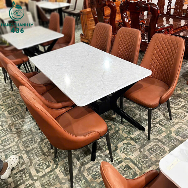 thanh ly bo ban an mat da chan sat cao cap moi 99 nhieu mau 7