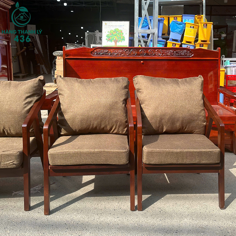thanh-ly-ghe-sofa-khung-go-boc-dem-vai-moi-99-3 Thanh Lý Ghế Sofa Khung Gỗ Bọc Đệm Vải Mới 99%