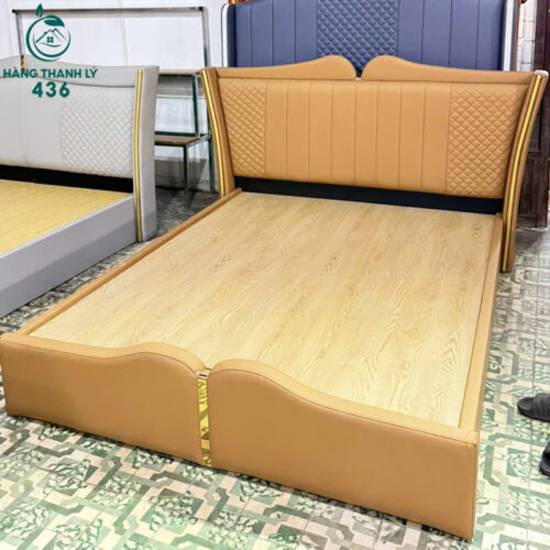 thanh ly giuong ngu boc da 1m6x2m sang trong moi 99 5