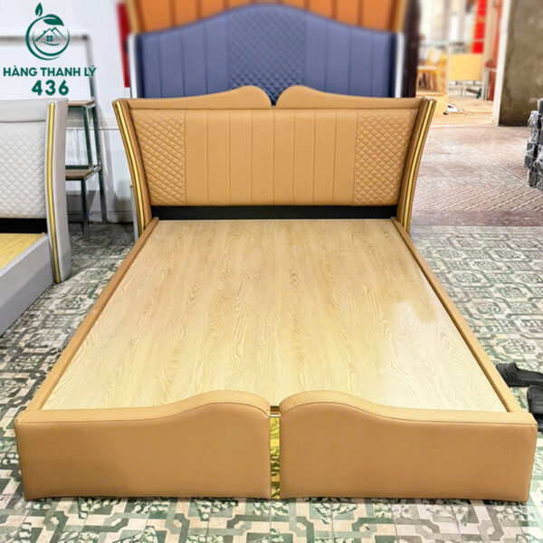 thanh ly giuong ngu boc da 1m6x2m sang trong moi 99 6