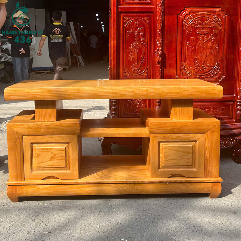 thanh-ly-ke-tivi-1m2x65cm-go-soi-cham-khac-hoa-van-moi-99-3 Thanh Lý Kệ Tivi 1M2X65CM Nhật Sồi Lau Hương Mới 99%