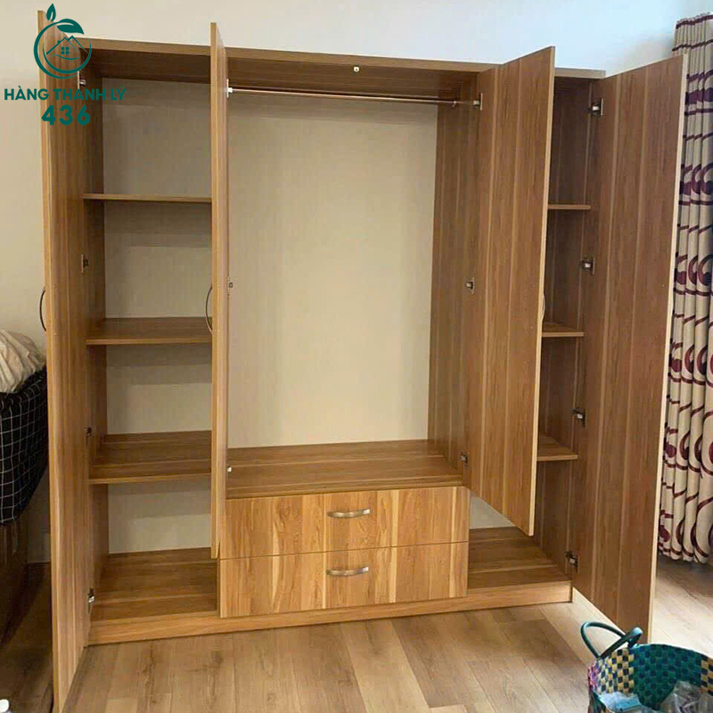 thanh-ly-tu-quan-ao-1m6x2m-4-canh-co-hoc-hien-dai-moi-99-1 Thanh Lý Tủ Quần Áo 1M6X2M 4 Cánh Có Hộc Hiện Đại Mới 99%