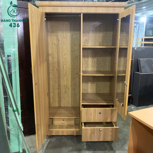 Tủ Áo Cũ 2MX1M2 Nhỏ Gọn Kèm Ngăn Kéo Lưu Trữ 4 tu ao cu 2mx1m2 nho gon kem ngan keo luu tru 2