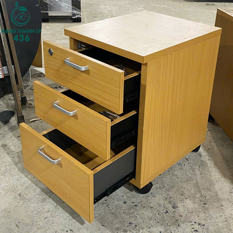 tu-cabin-van-phong-cu-3-ngan-keo-tien-loi-3 Tủ Cabin Văn Phòng Cũ Vân Gỗ Vàng 3 Ngăn Kéo Tiện Lợi