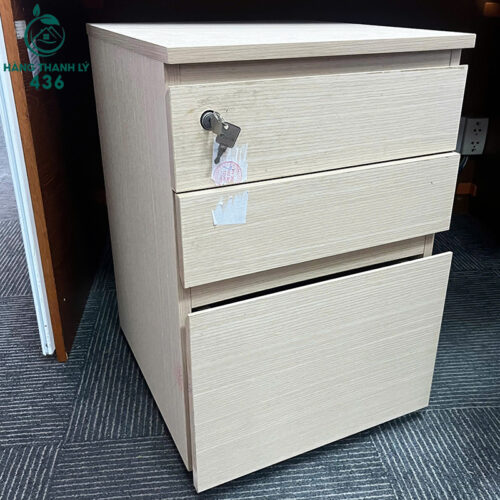 Tủ Hồ Sơ 3 Hộc Kéo Cũ 45CMX62CM Màu Kem Sang Trọng 3 tu ho so 3 hoc keo cu 45cmx62cm mau kem sang trong 3