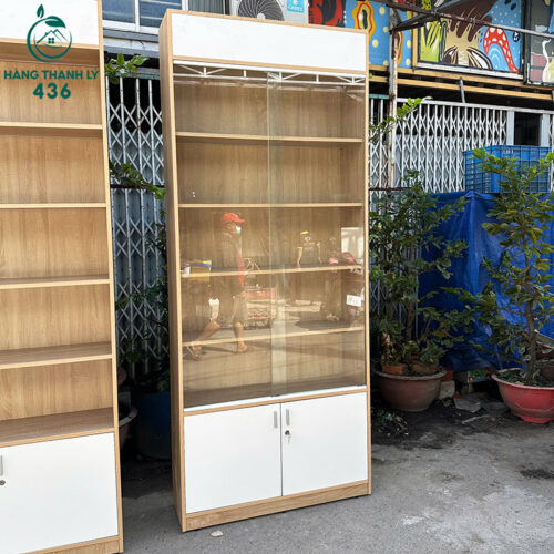 tu ho so cu 2m4x1m co cua kinh nhieu ngan 2