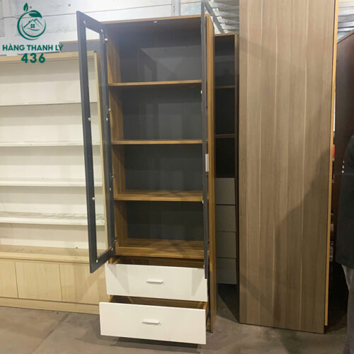 Tủ Hồ Sơ Cũ Hiện Đại Phối Kính Kín Đáo Màu Đen Xám 3 tu ho so cu hien dai phoi kinh kin dao mau den xam 3