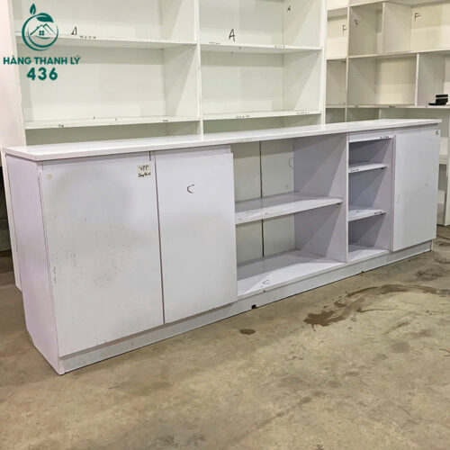 Tủ Hồ Sơ Cũ Màu Trắng 2M2X77CM Nhiều Hộc Lưu Trữ Kín Đáo