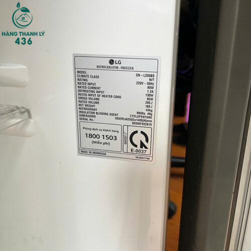 Tủ Lạnh Cũ LG Inverter 2 Cánh Tiết Kiệm Điện Dung Tích 3 tu lanh cu lg inverter 2 canh tiet kiem dien dung tich 2