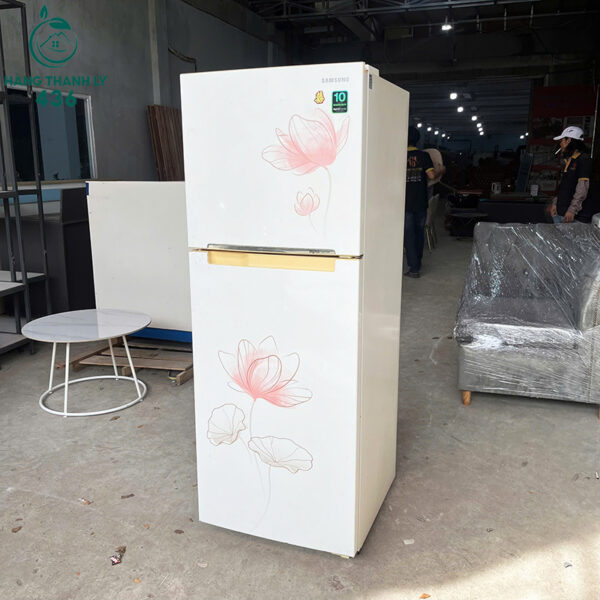 tu lanh cu samsung thiet ke hoa van dep 1