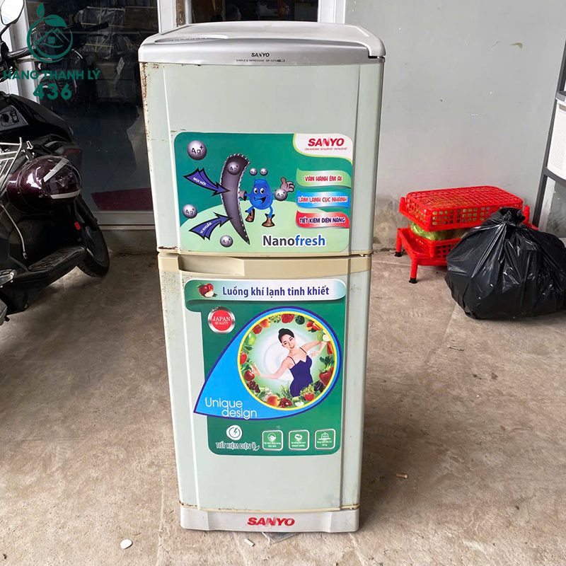 tu-lanh-cu-sanyo-2-canh-nho-gon-tiet-kiem-dien-4 Tủ Lạnh Cũ Sanyo 2 Cánh Nhỏ Gọn Tiết Kiệm Điện