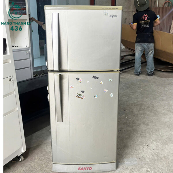 tu lanh cu sanyo mau xam bac 2 canh tien dung 6