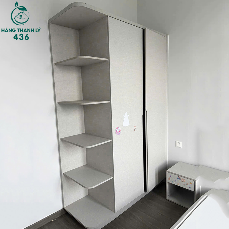 tu-quan-ao-cu-2-canh-mau-trang-kem-ke-goc-dep Tủ Quần Áo Cũ 2 Cánh Màu Trắng Kèm Kệ Góc Đẹp