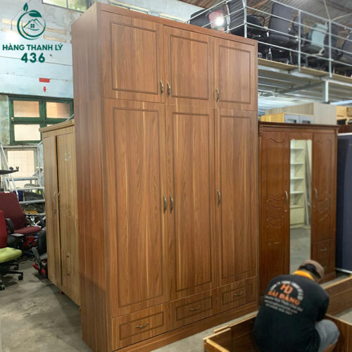 Tủ Quần Áo Cũ 3 Cánh 2M7X1M7 Mở Lớn Thiết Kế Nhiều Tầng 3 tu quan ao cu 3 canh mo lon thiet ke nhieu tang 1