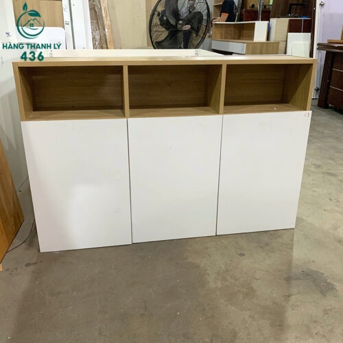 tu treo tuong cu 1m2x80cm 3 canh mau trang phoi van go 2