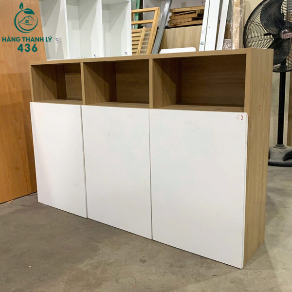 tu treo tuong cu 1m2x80cm 3 canh mau trang phoi van go 4