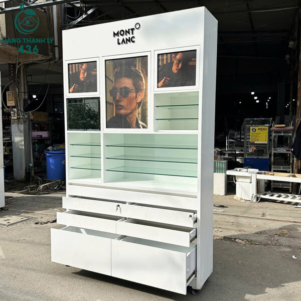 tu trung bay kinh cu 1m5x2m47 nhieu ngan keo tien dung 5