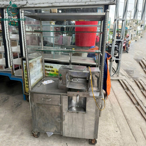 xe nuoc mia cu inox sang bong co banh xe de di chuyen 2