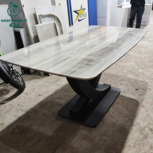 Bàn Ăn Cũ 1M6X85CM Mặt Giả Đá Sang Trọng 3 ban an cu 1m6x85cm mat gia da sang trong 3
