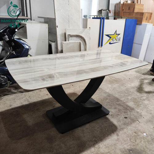 Bàn Ăn Cũ 1M6X85CM Mặt Giả Đá Sang Trọng 2 ban an cu 1m6x85cm mat gia da sang trong 4