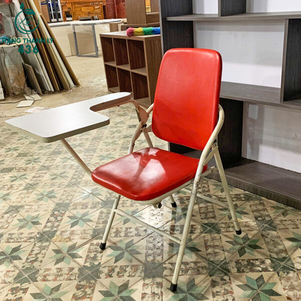 ban ghe hoc sinh cu dem ngoi boc da mau do 6