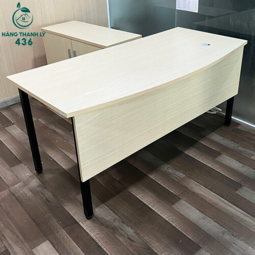 Bàn Giám Đốc Cũ 1M64X80CM Màu Vân Gỗ Sáng