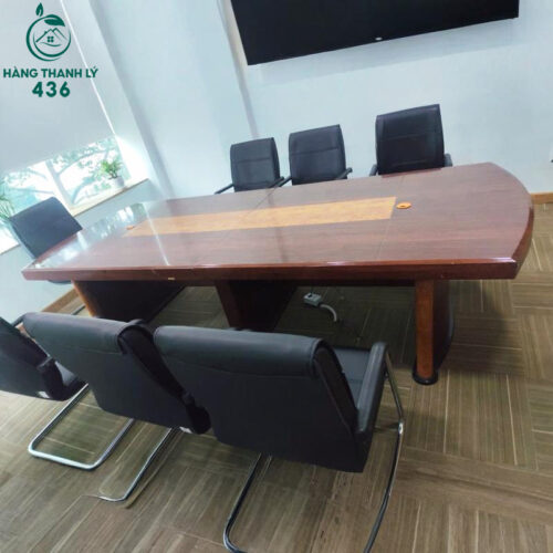 Bàn Họp Cũ 3MX1M2X75CM Có Lỗ Đi Dây Gọn Gàng