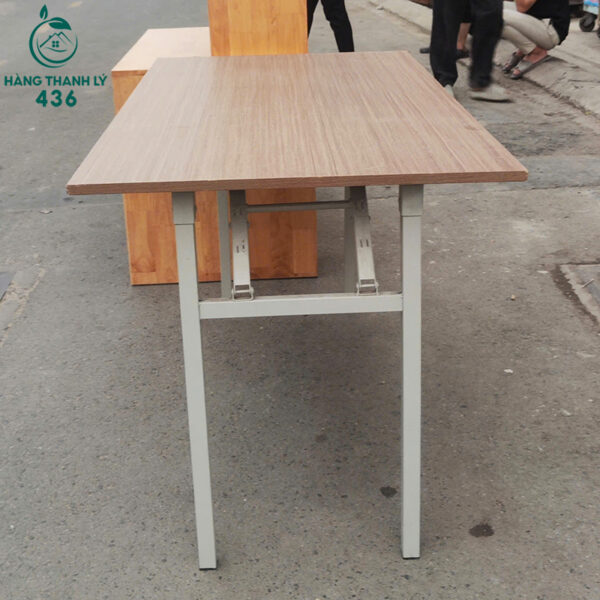 Bàn Làm Việc Cũ 1M2X75CM Mặt Gỗ Chân Sắt Gấp Gọn