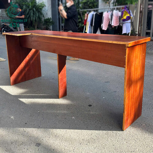 ban lam viec cu 1m85x80cm mau nau co 2 hoc 3