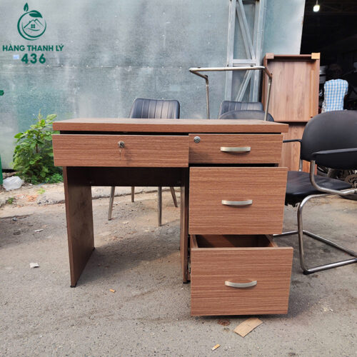 ban lam viec cu 1mx78cmx50cm van go nau 2