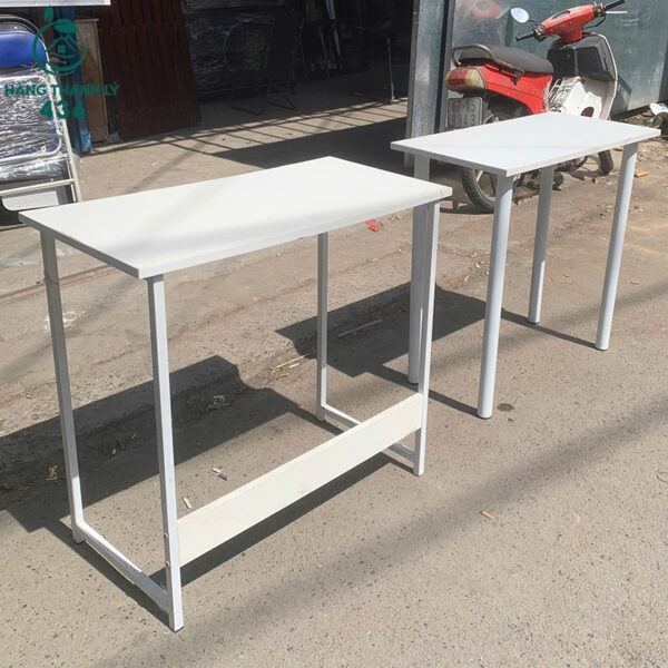 ban lam viec cu 80cmx75cm mat go mau trang 2