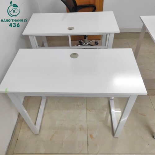 Bàn Làm Việc Cũ Mặt Trắng Có Lỗ Đi Dây Gọn Gàng 3 ban lam viec cu mat trang co lo di day gon gang 2