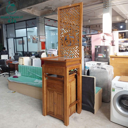 Bàn Thờ Cũ 70X1M31 Có Vách Trang Trí 2 Bàn Thờ Cũ 70X1M31 Có Vách Trang Trí