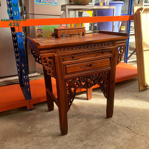 Kệ Thờ Cũ 88CMX50CMX88CM Chạm Khắc Tinh Xảo 3 ban tho cu 88cmx50cmx88cm cham khac tinh xao 2