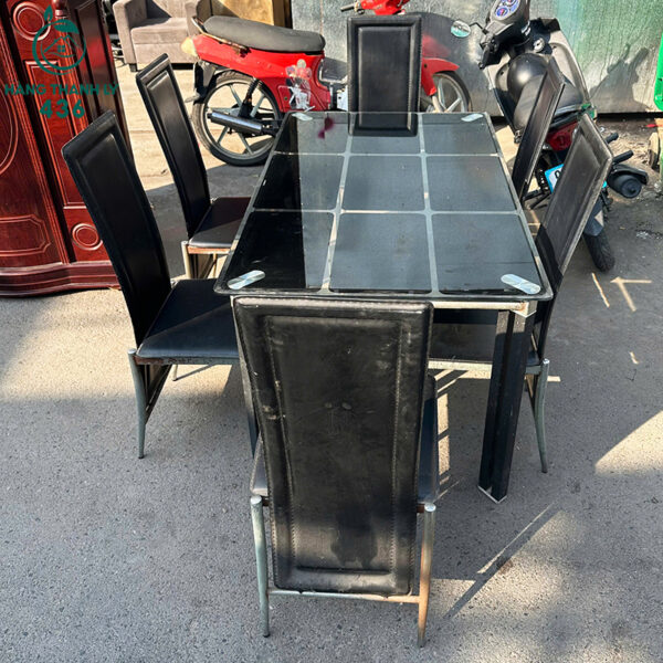 bo ban an cu 1m35x80cm mat kinh den ben dep 2