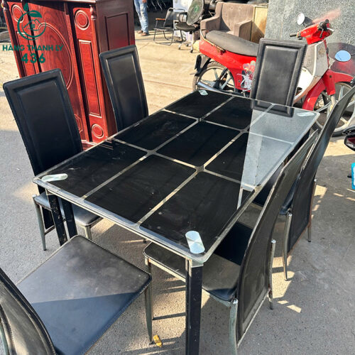 bo ban an cu 1m35x80cm mat kinh den ben dep 3