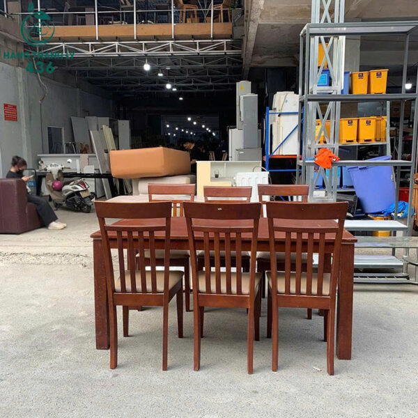 bo ban an cu 1m6x80cm 6 ghe go mau nau do 3