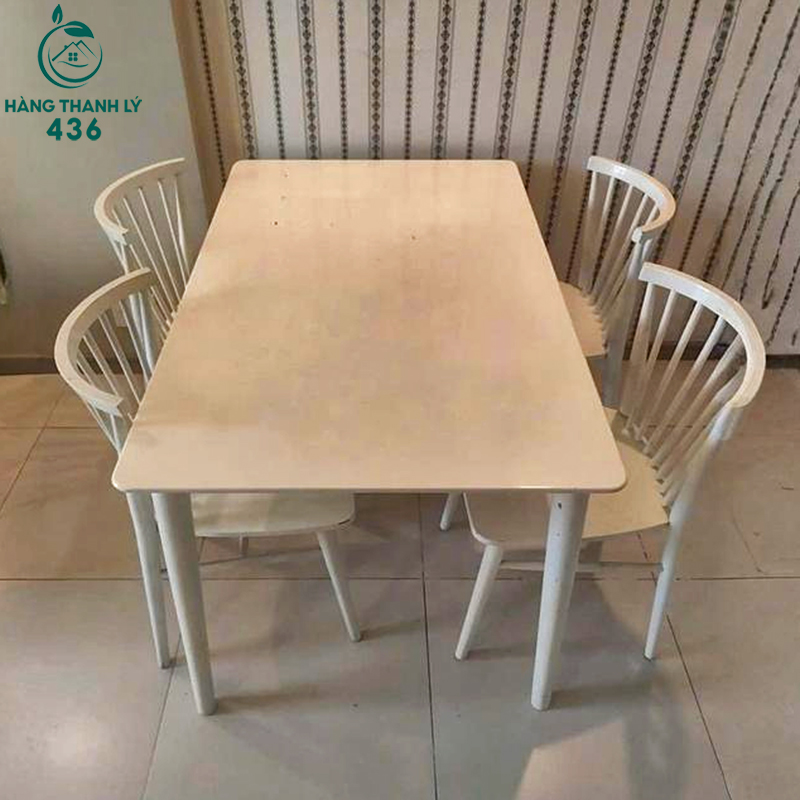 Bộ Bàn Ăn Cũ 4 Ghế Màu Trắng Kem Thiết Kế Đẹp bo-ban-an-cu-4-ghe-mau-trang-kem-thiet-ke-dep Bộ Bàn Ăn Cũ 4 Ghế Màu Trắng Kem Thiết Kế Đẹp