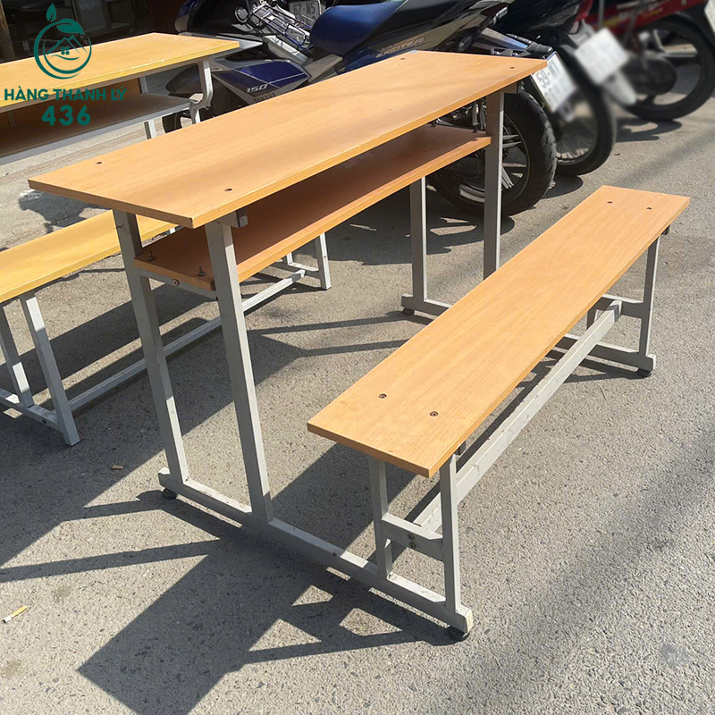 Bộ Bàn Ghế Học Sinh Cũ 1M2X80CMX75CM Khung Sắt Liền Ghế bo-ban-ghe-hoc-sinh-cu-1m2x80cmx75cm-khung-sat-lien-ghe-1 Bộ Bàn Ghế Học Sinh Cũ 1M2X80CMX75CM Khung Sắt Liền Ghế