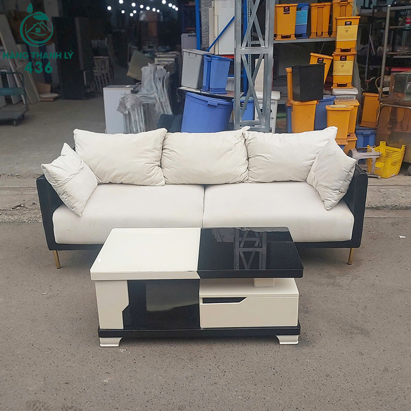 Bộ Sofa Cũ 2MX80CM Màu Trắng Đen Thiết Kế Sang Trọng bo-sofa-cu-2mx80cm-dai-mau-trang-den-thiet-ke-sang-trong-2 Bộ Sofa Cũ 2MX80CM Màu Trắng Đen Thiết Kế Sang Trọng