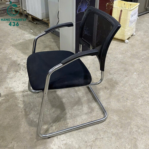 Ghế Chân Quỳ Cũ Lưng Lưới Màu Đen Có Tay Vịn 3 ghe chan quy cu lung luoi mau den co tay vin 2