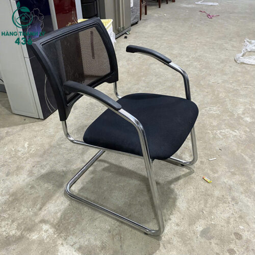 Ghế Chân Quỳ Cũ Lưng Lưới Màu Đen Có Tay Vịn 2 ghe chan quy cu lung luoi mau den co tay vin 3