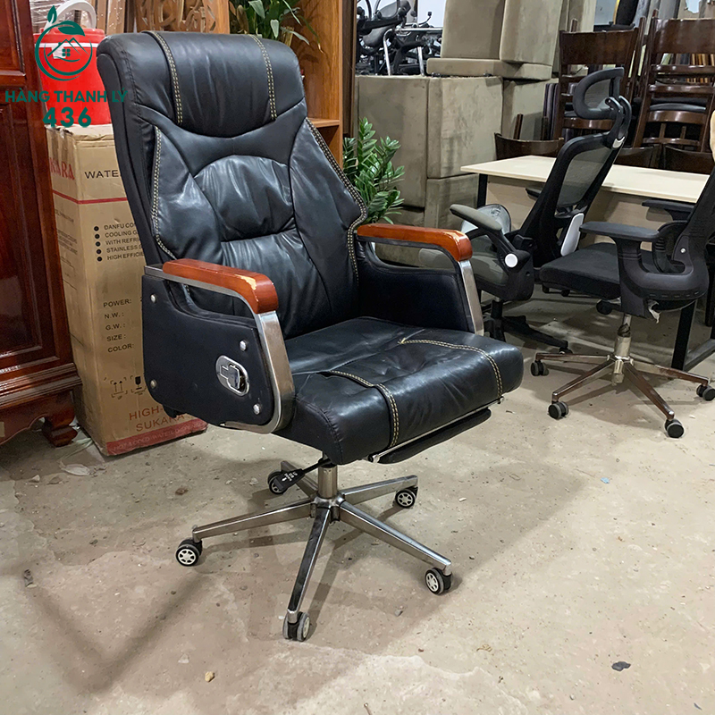 Ghế Giám Đốc Cũ Da Mềm Có Tựa Đầu Thoải Mái ghe-giam-doc-cu-da-mem-co-tua-dau-thoai-mai-1 Ghế Giám Đốc Cũ Da Mềm Có Tựa Đầu Thoải Mái