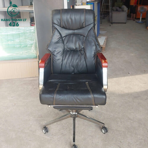Ghế Giám Đốc Cũ Da Mềm Có Tựa Đầu Thoải Mái