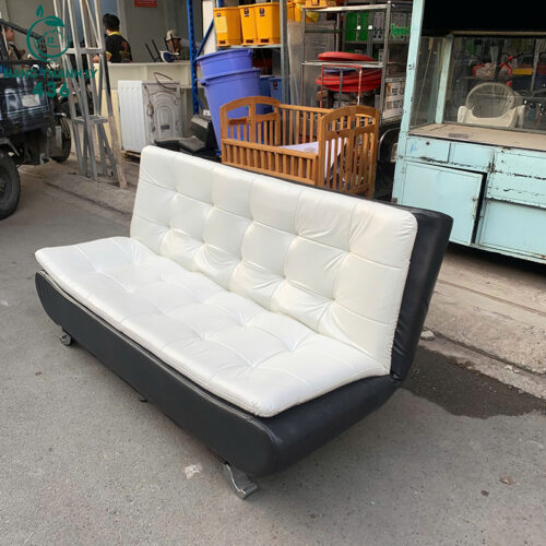 ghe sofa bed cu phoi mau den trang sang trong 3