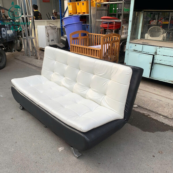 ghe sofa bed cu phoi mau den trang sang trong 3
