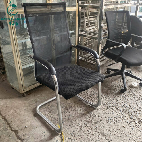 Ghế Văn Phòng Cũ Lưng Lưới Cao Chân Quỳ 3 Ghế Văn Phòng Cũ Lưng Lưới Cao Chân Quỳ