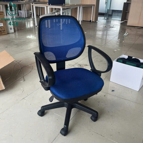 ghe van phong cu xoay luoi mau xanh duong 2