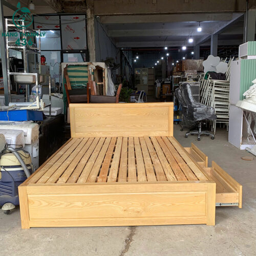 Giường Ngủ Cũ 1M6X2M Gỗ Sồi Hai Hộc Kéo Đựng Đồ Tiện Lợi 2 giuong don cu 1m6x2m co hai hoc keo dung do tien loi 4