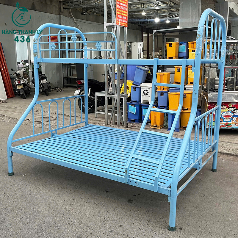 Giường Tầng Sắt Cũ Màu Xanh 1M4X2M Tiết Kiệm Diện Tích giuong-tang-sat-cu-mau-xanh-1m4x2m-tiet-kiem-dien-tich-5 Giường Tầng Sắt Cũ Màu Xanh 1M4X2M Tiết Kiệm Diện Tích